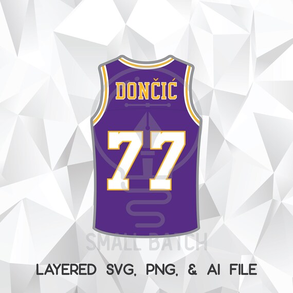 ルカ・ドンチッチ バスケットボール ジャージ #77: SVG、PNG、AI