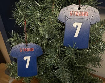 Houston Texans - Wooden Jersey Ornaments (Choose Player)