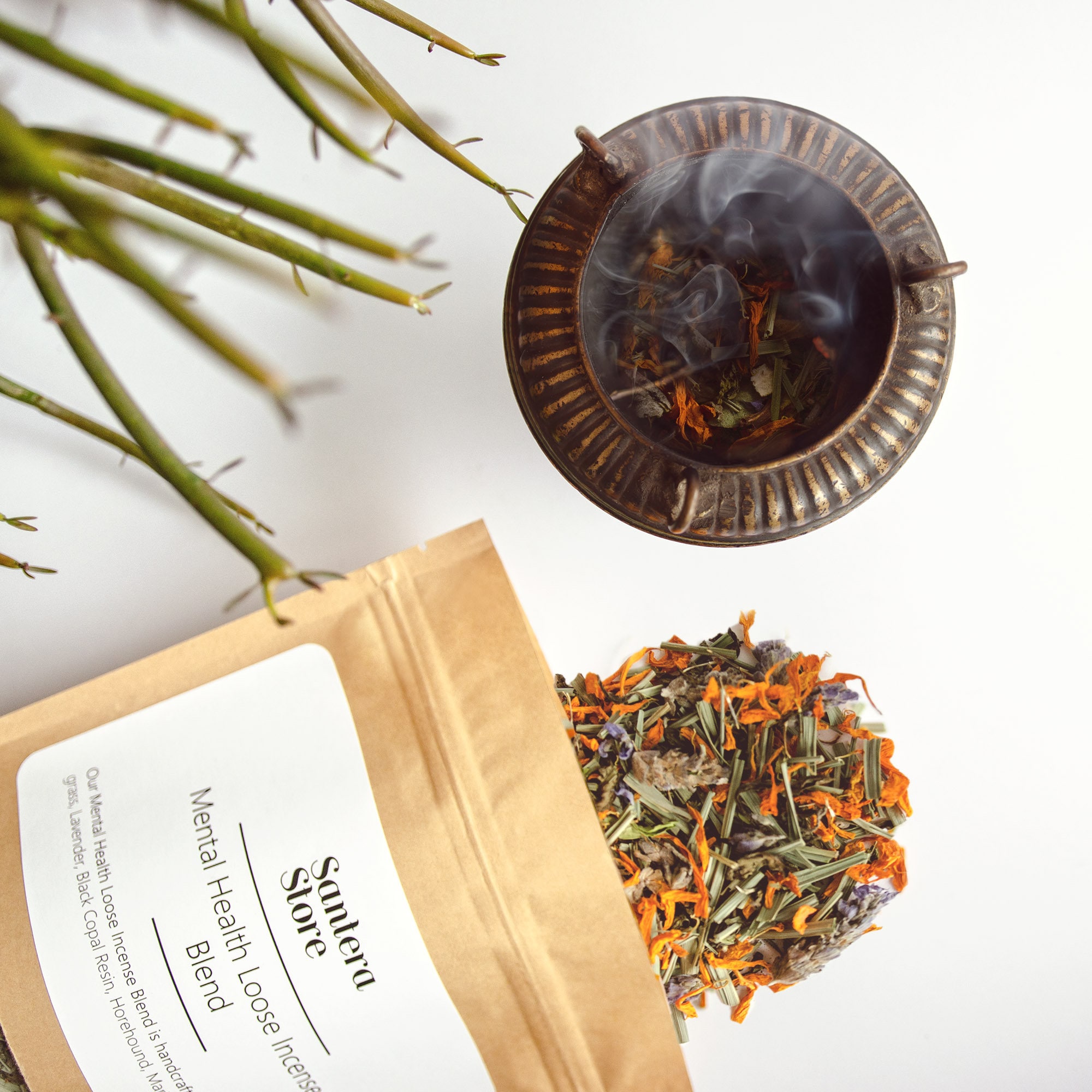 Mental Health Loose Incense Blend 2 or 4 oz Herbal Meditation Etsy