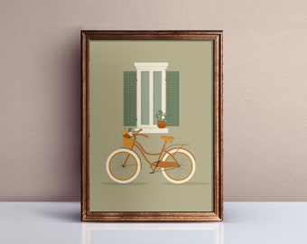 Bicycle Printable - 8.5 x 11