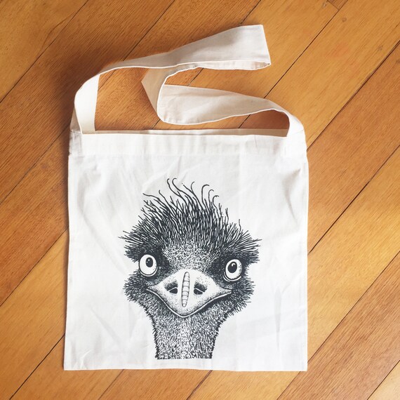 Buy Hand Printed Emu Shopping Bag Online in India - Etsy