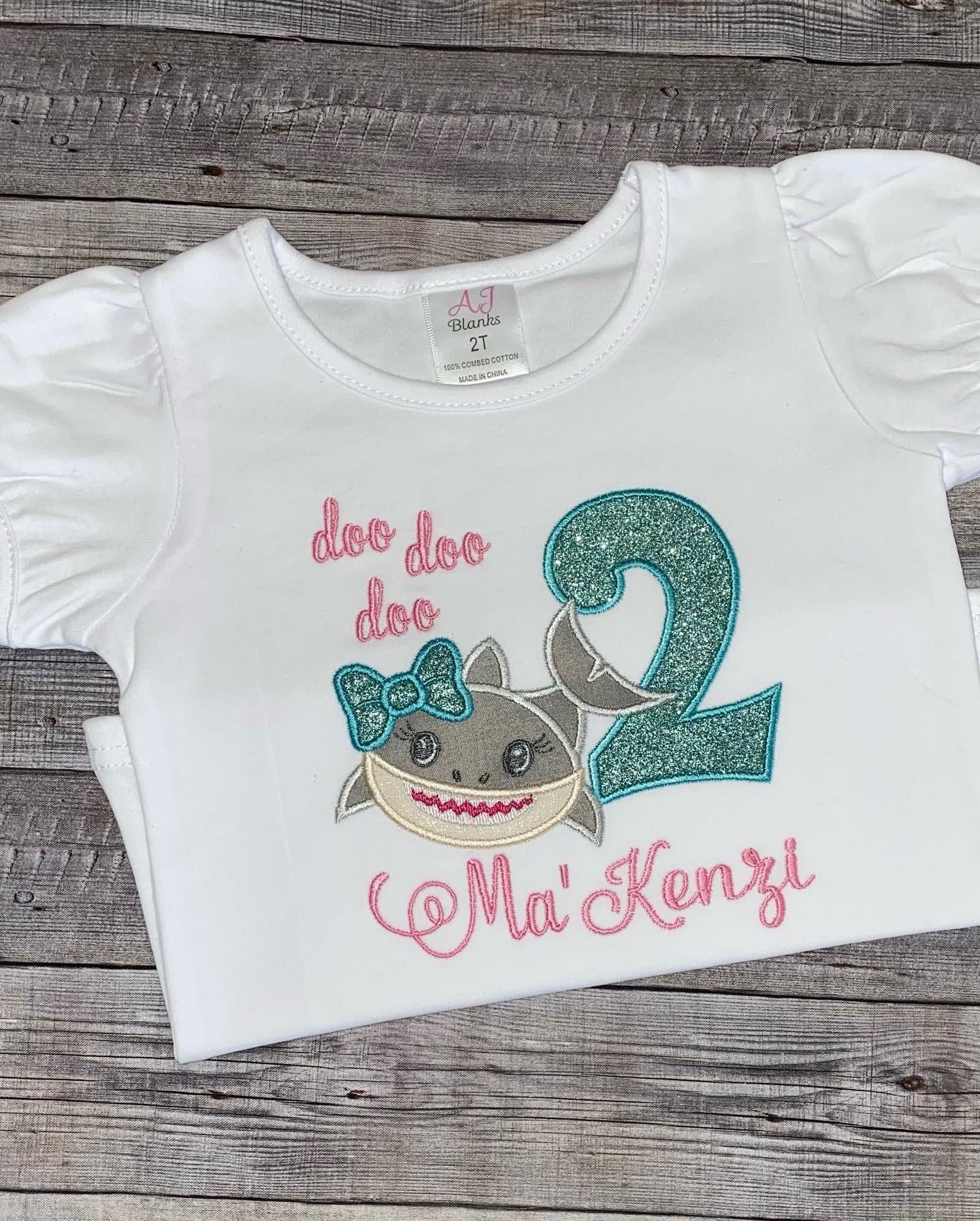 Baby Shark Birthday Shirt2nd Birthday Girl Birthday Girl Etsy