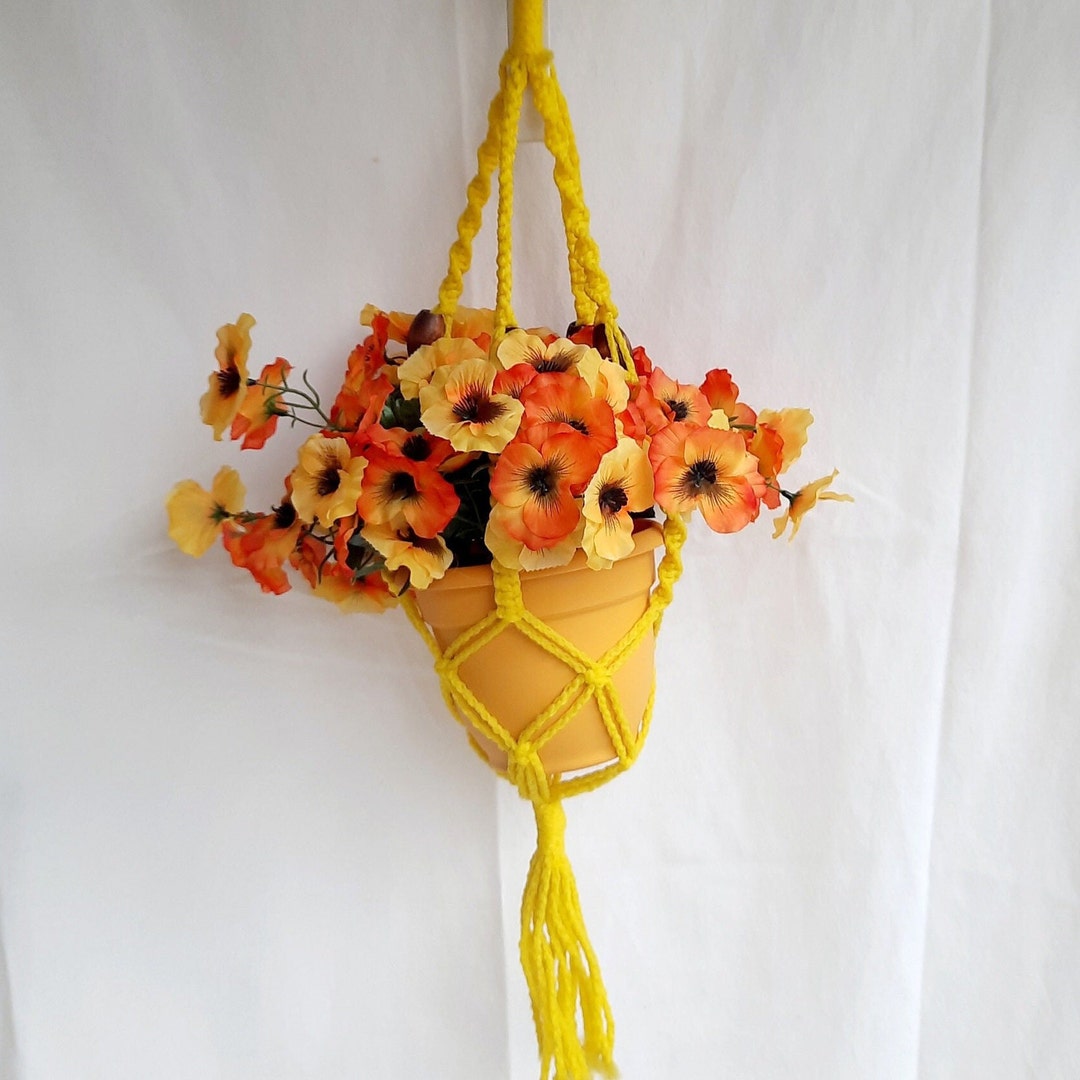 6.5 Artificial Hanging Flower Basket, Silk Flower Hanging Plant, Easy Care Plants, Last Minute