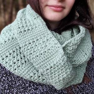 CROCHET PATTERN - Tunisian Crochet - Tunisian Crochet Pattern - Tunisian Crochet  Infinity Scarf - Infinity Scarf - Crochet - PDF Pattern