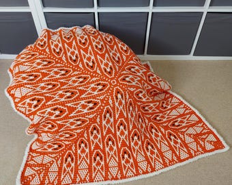 CROCHET PATTERN-Mosaic Crochet-Mosaic Crochet Pattern-Mosaic Crochet Blanket-Crochet Blanket-PDF Pattern-Blanket Pattern