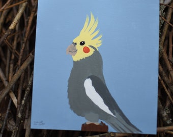 Cockatiel - Original artwork - Painting