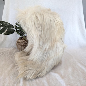 Vintage, French, Janpe, Goat Fur and Sheep Wool Boots - Size 39 (French), Size 8 (US) - 10 1/2&quot; x 14 1/4&quot; - For Your Fashionable Cold Days