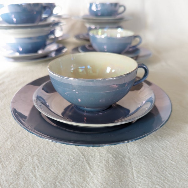 Blue Lusterware Etsy