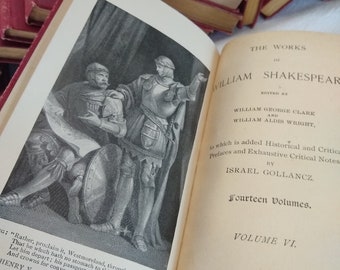 118 Years Old!! 14 Volumes of Shakespeare Plays and Poems - Copyright 1902 - REASONABLE OFFERS CONSIDERED