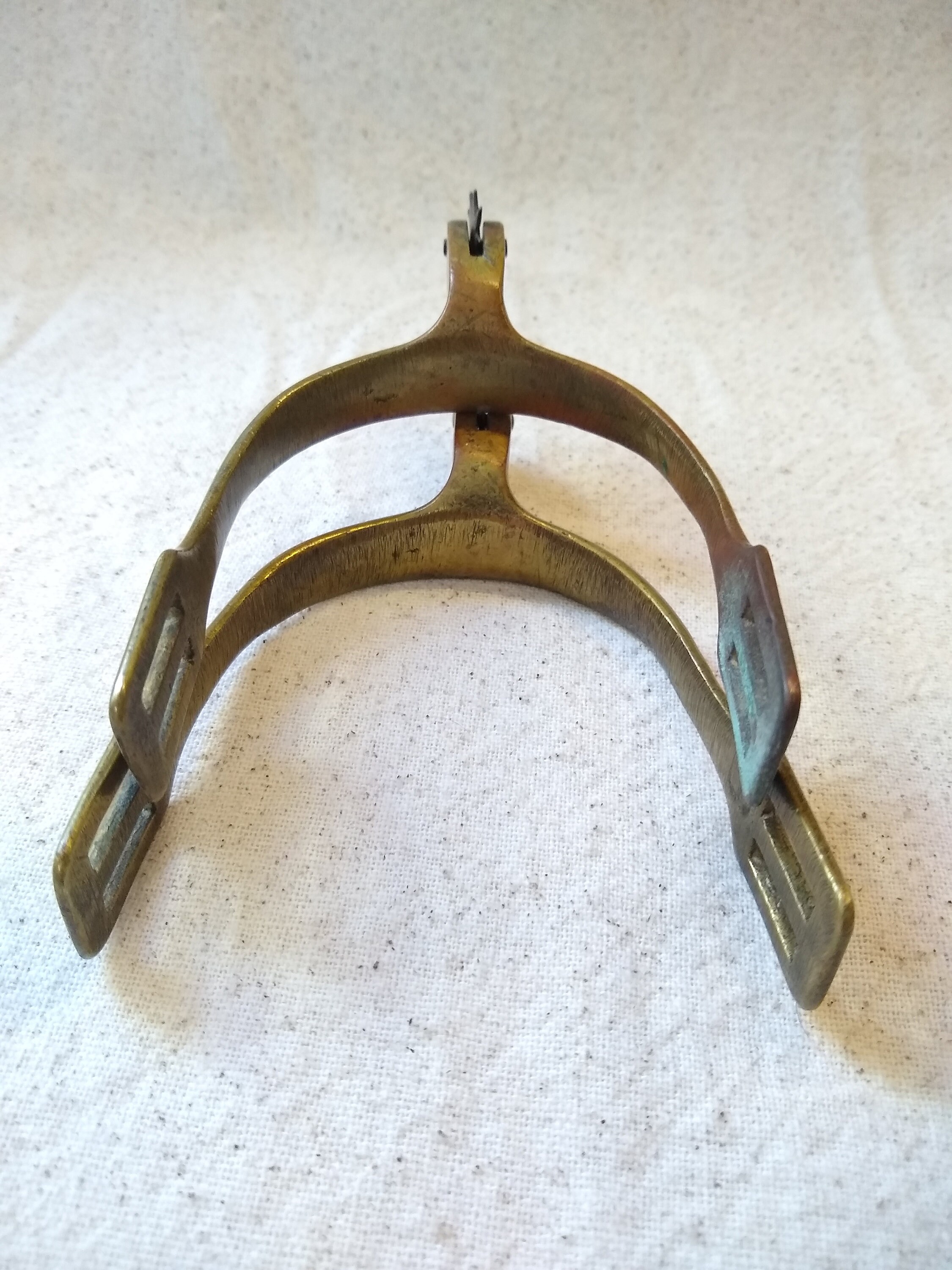 Antique Brass Spurs W/working Rowels 4 1/4 Long X 3 Etsy