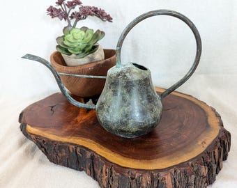 Brass Watering Can: Bauhaus Minimalist Design, Pear Shaped