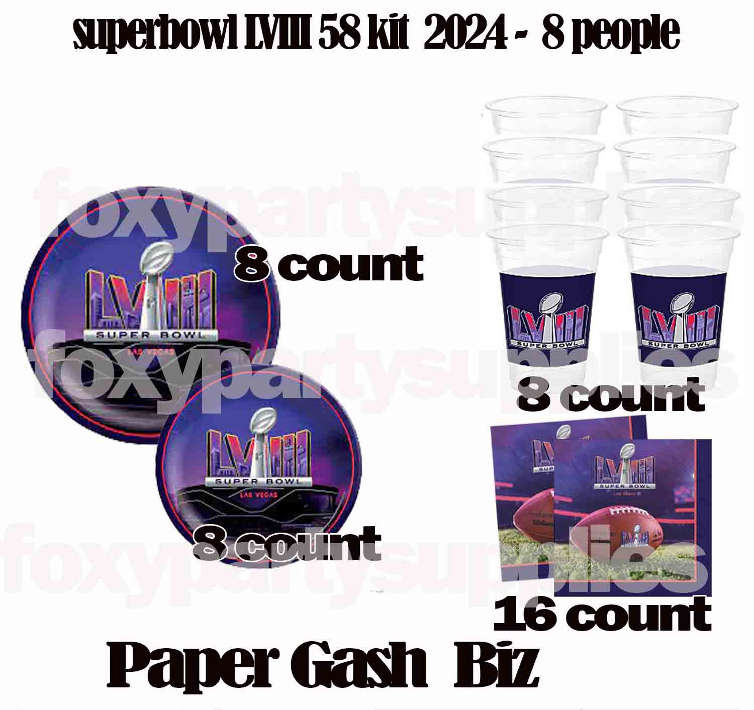Outerstuff Girls Youth Purple Super Bowl LVIII Playing Cards T-Shirt Size: Extra Large