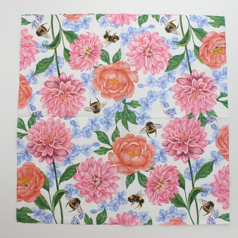 Decoupage napkins Decoupage napkins uk lunch napkins Etsy