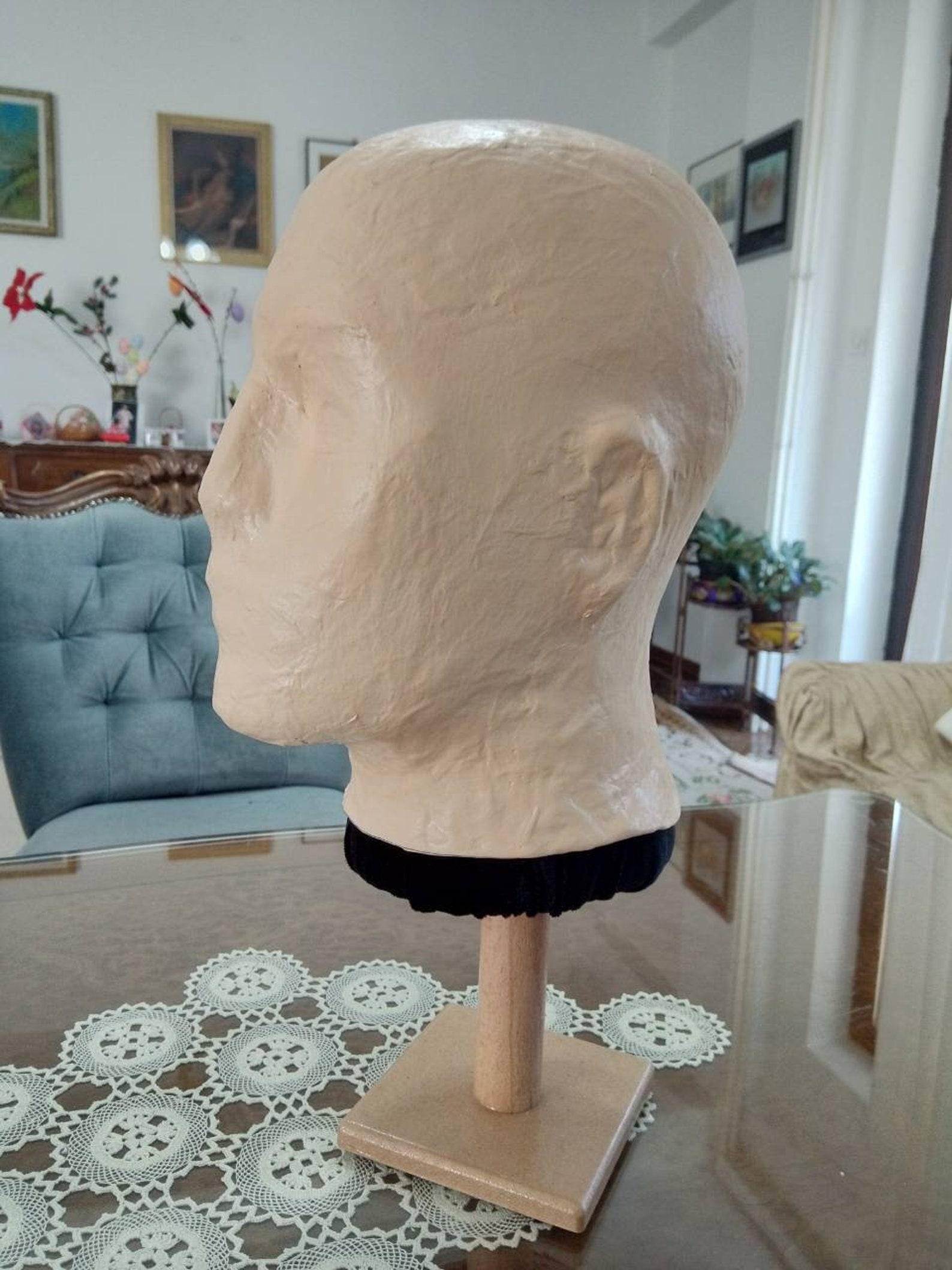 Handmade Male Mannequin Headstand Head display Stand Wig Etsy