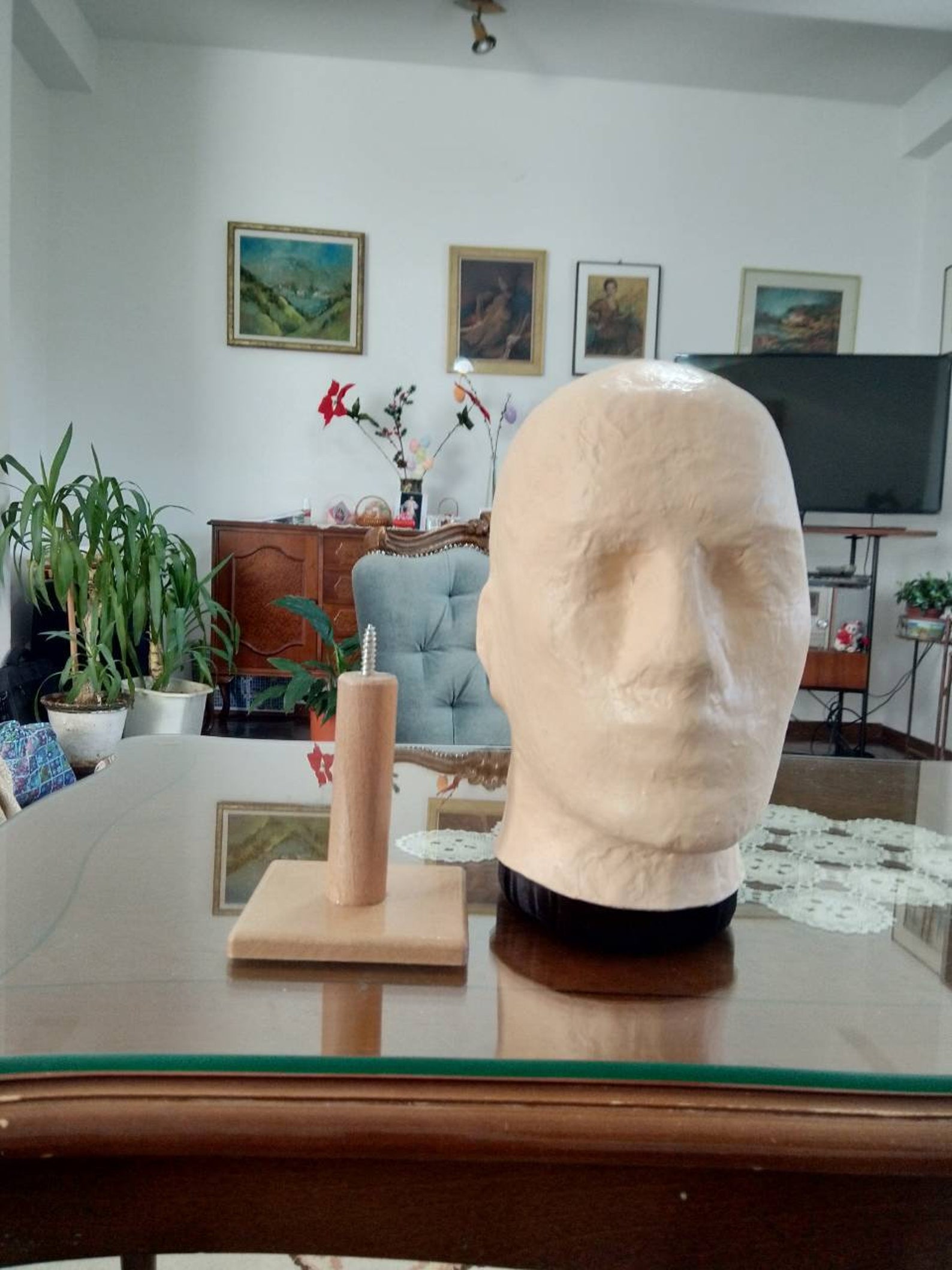 Handmade Male Mannequin Headstand Head Display Stand Wig Etsy