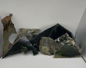 Assortment of Wyoming Multi Colored Nephrite Jade Slab Pack