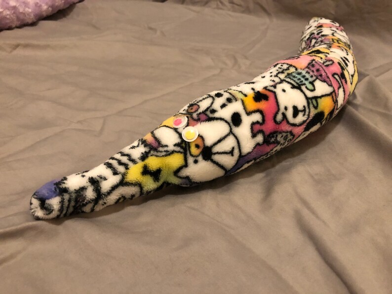 Worm plush worm on a string stuffed animal rainbow | Etsy