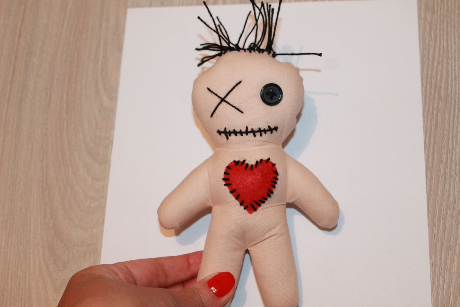 Voodoo doll pattern voodoo sewing pattern PDF tutorial Creepy | Etsy