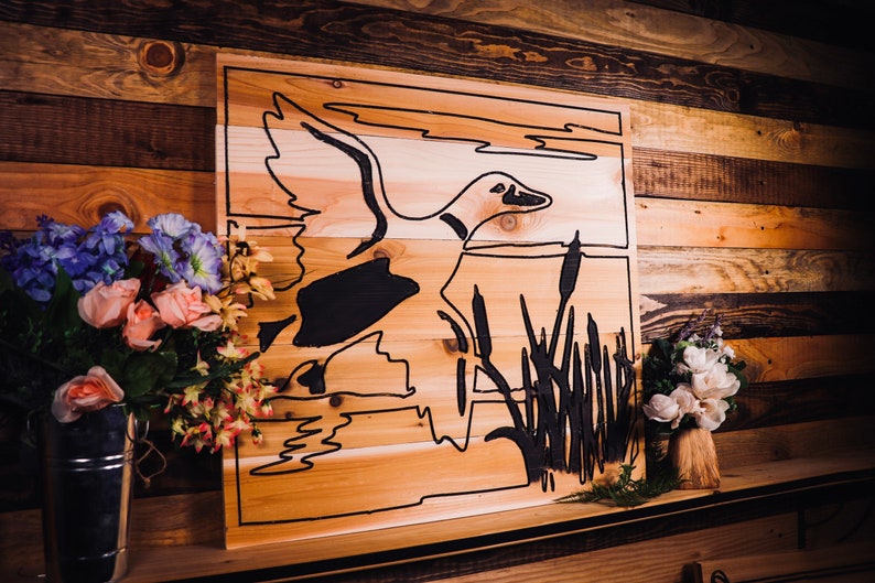 Flying Duck Wall Hanging