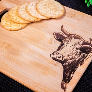 Bull Engraved Cutting Board