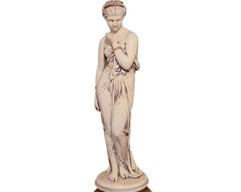 Vintage Greco Roman Goddess Figural Lamp Hollywood Regency
