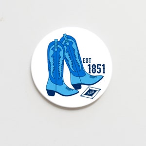 Alpha Delta Pi Greek Boots Button