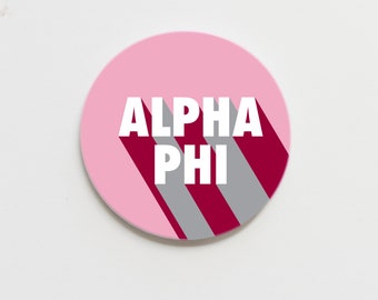 Alpha Phi Bold Greek Button