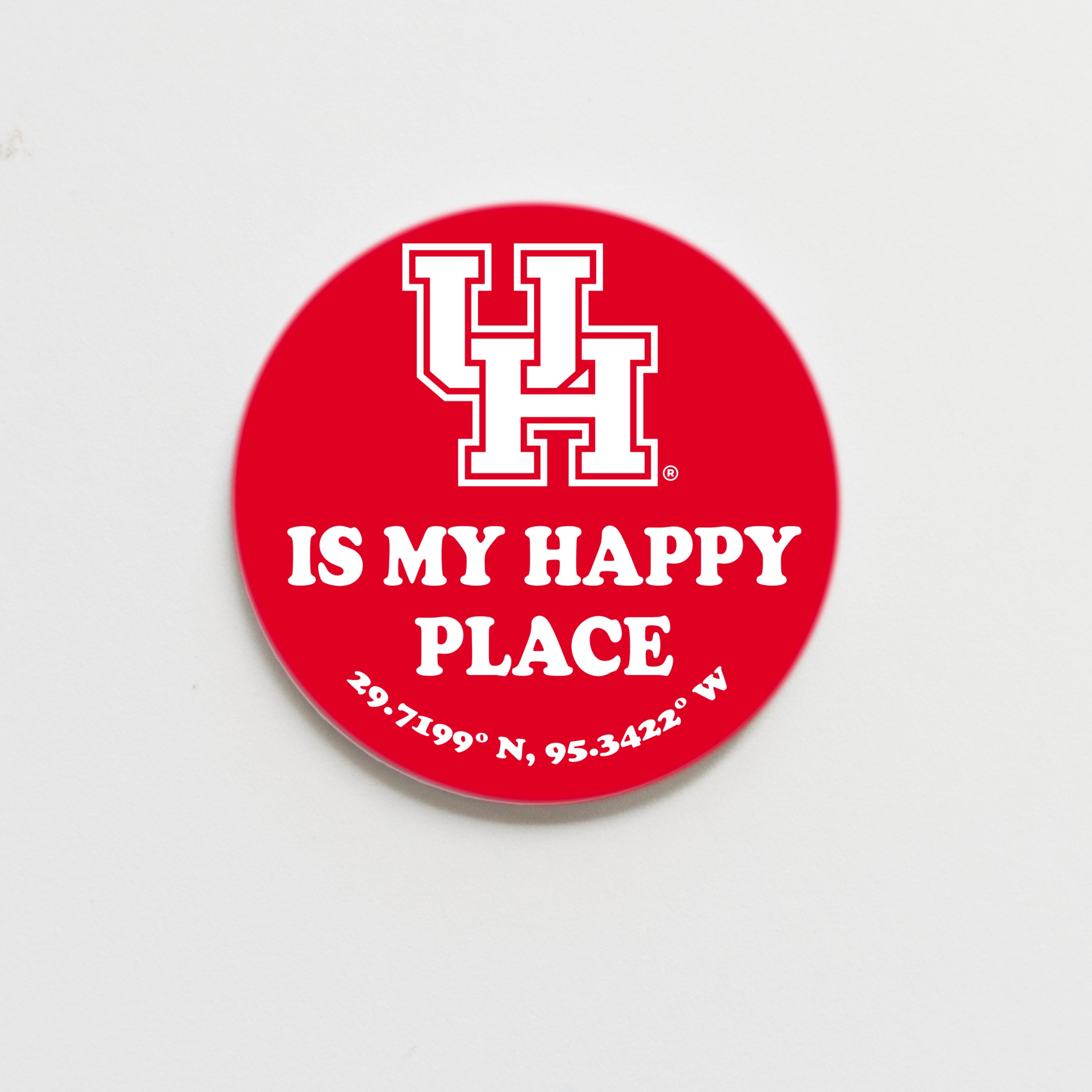 NCAA University Of Houston Colored Decal - 5" X 6" Multi-Use Vinyl Sticker