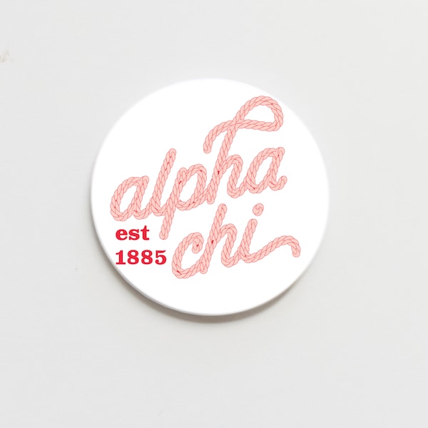 Alpha Chi Omega Greek Howdy Button