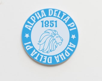 Alpha Delta Pi Greek Merit Badge Button
