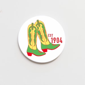 Alpha Gamma Delta Greek Boots Button