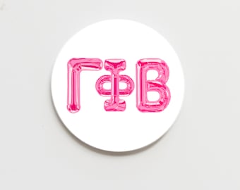 Gamma Phi Beta Greek Balloon Button