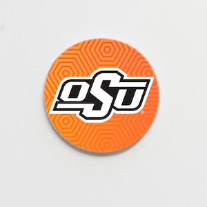 Oklahoma State Pattern Logo Button