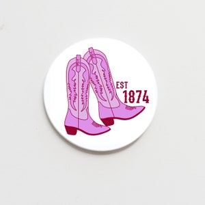 Sigma Kappa Greek Boots Button