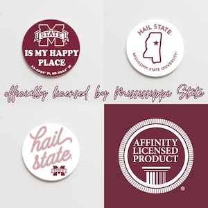 Mississippi State University Game Day Button (3 Design Options)