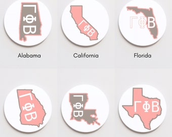 Gamma Phi Beta State Button