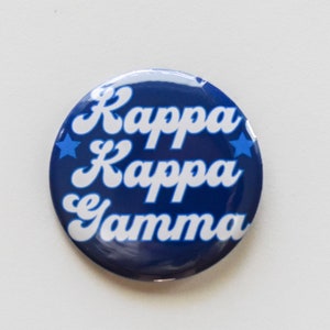 Kappa Kappa Gamma Written in the Stars Greek Button
