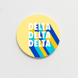 Tri Delta Bold Greek Button