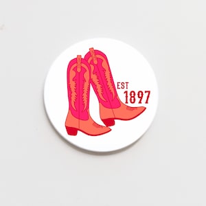 Alpha Omicron Pi Greek Boots Button