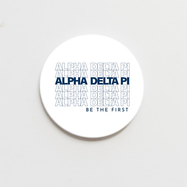 Alpha Delta Pi Greek Thank You Button