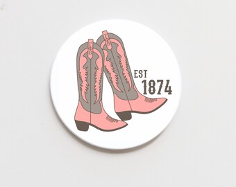 Gamma Phi Beta Greek Boots Button