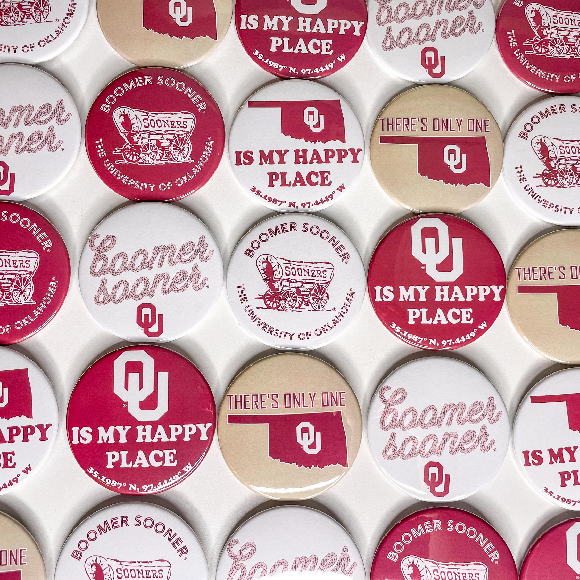 University of Oklahoma OU Game Day Button (6 Design Options)