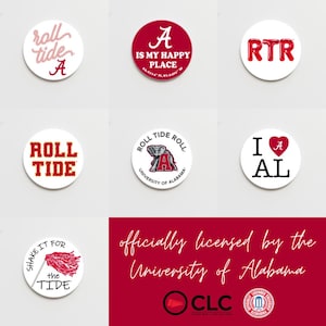 University of Alabama Game Day Button (7 Design Options)