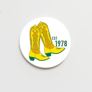 Sigma Alpha Greek Boots Button