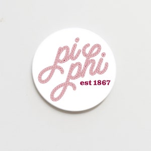 Pi Beta Phi Greek Howdy Button
