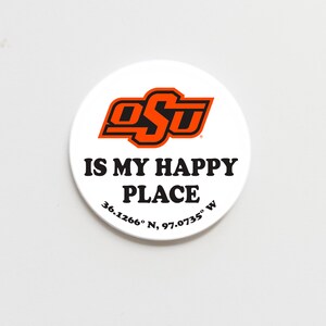 Oklahoma State Happy Place Button
