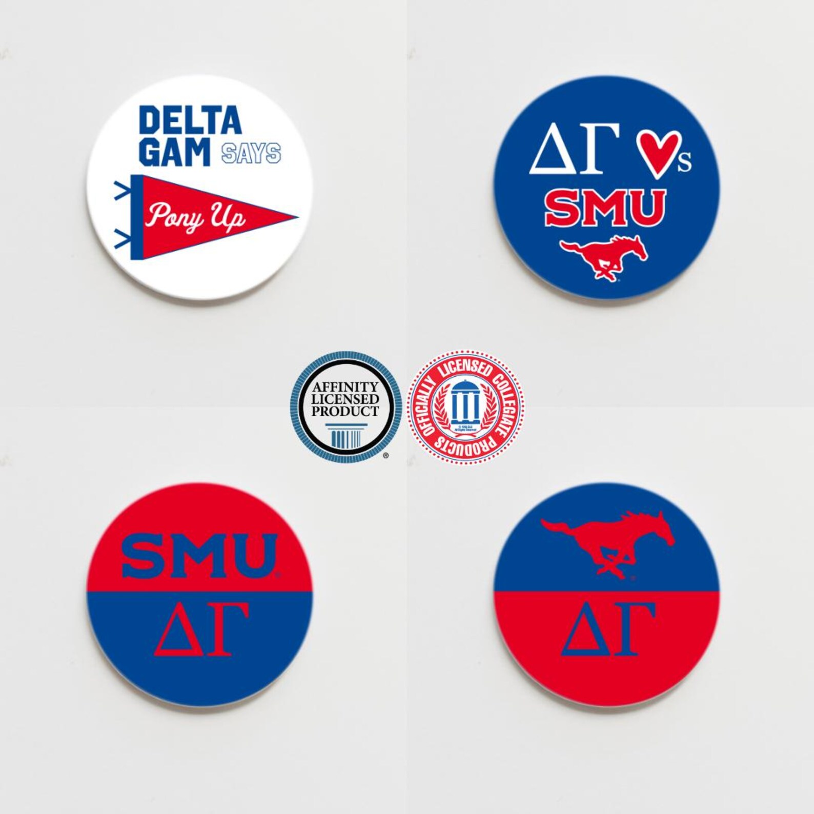 SMU Delta Gamma Gameday Button - Etsy