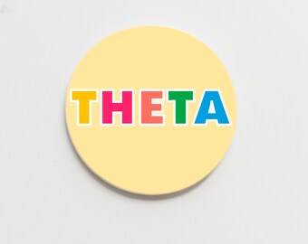 Kappa Alpha Theta Color Me Greek  Button