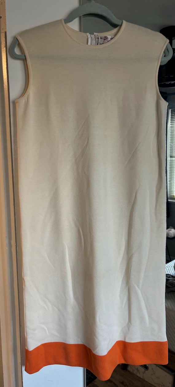 1960s wool mod dress - image 1