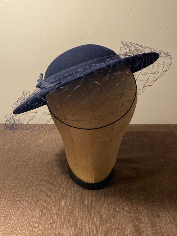 Vintage Doeskin fascinator hat - image 3